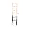 Hello Honey® 6ft. Natural & Black Wood Decorative Blanket Ladder